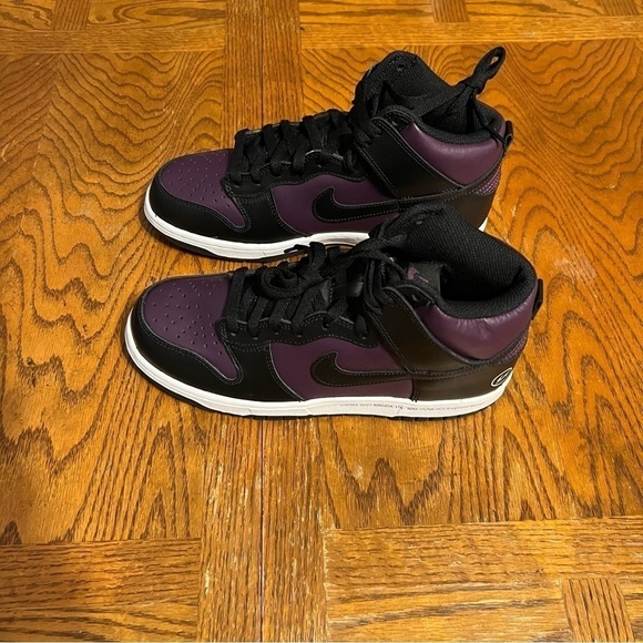 NEW Nike Fragment x Dunk High Beijing in Purple Black Men's 8 or Women's 9.5 - Picture 3 of 13
